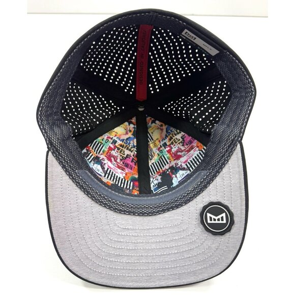 Melin MFLX Hydro Hat Water Repellent Black Performance Fitted Cap Mens 56cm - Picture 10 of 15